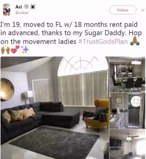 19-Year-Old Girl Shares The Posh Apartment Sugar Daddy Bought For Her (Photos)